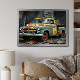 Pickup Truck Poupart Collage - Pickup Truck Canvas Wall Art