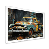 Pickup Truck Poupart Collage - Pickup Truck Canvas Wall Art