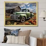 Pickup Truck Country Charm I - Pickup Truck Canvas Wall Art