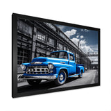 Blow Pickup Truck Industrial Drive - Pickup Truck Canvas Wall Art