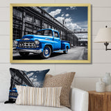 Blow Pickup Truck Industrial Drive - Pickup Truck Canvas Wall Art