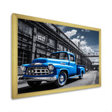 Blow Pickup Truck Industrial Drive - Pickup Truck Canvas Wall Art