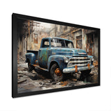 Pickup Truck Industrial Elegance - Pickup Truck Canvas Wall Art