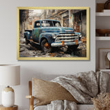 Pickup Truck Industrial Elegance - Pickup Truck Canvas Wall Art