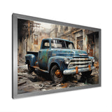 Pickup Truck Industrial Elegance - Pickup Truck Canvas Wall Art