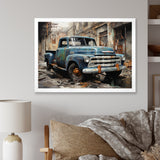 Pickup Truck Industrial Elegance - Pickup Truck Canvas Wall Art