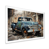 Pickup Truck Industrial Elegance - Pickup Truck Canvas Wall Art