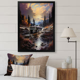 Brown Pickup Truck Mountain Majesty I - Pickup Truck Canvas Wall Art