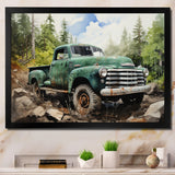 Pickup Truck Offroad Adventures I - Pickup Truck Canvas Wall Art