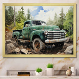 Pickup Truck Offroad Adventures I - Pickup Truck Canvas Wall Art