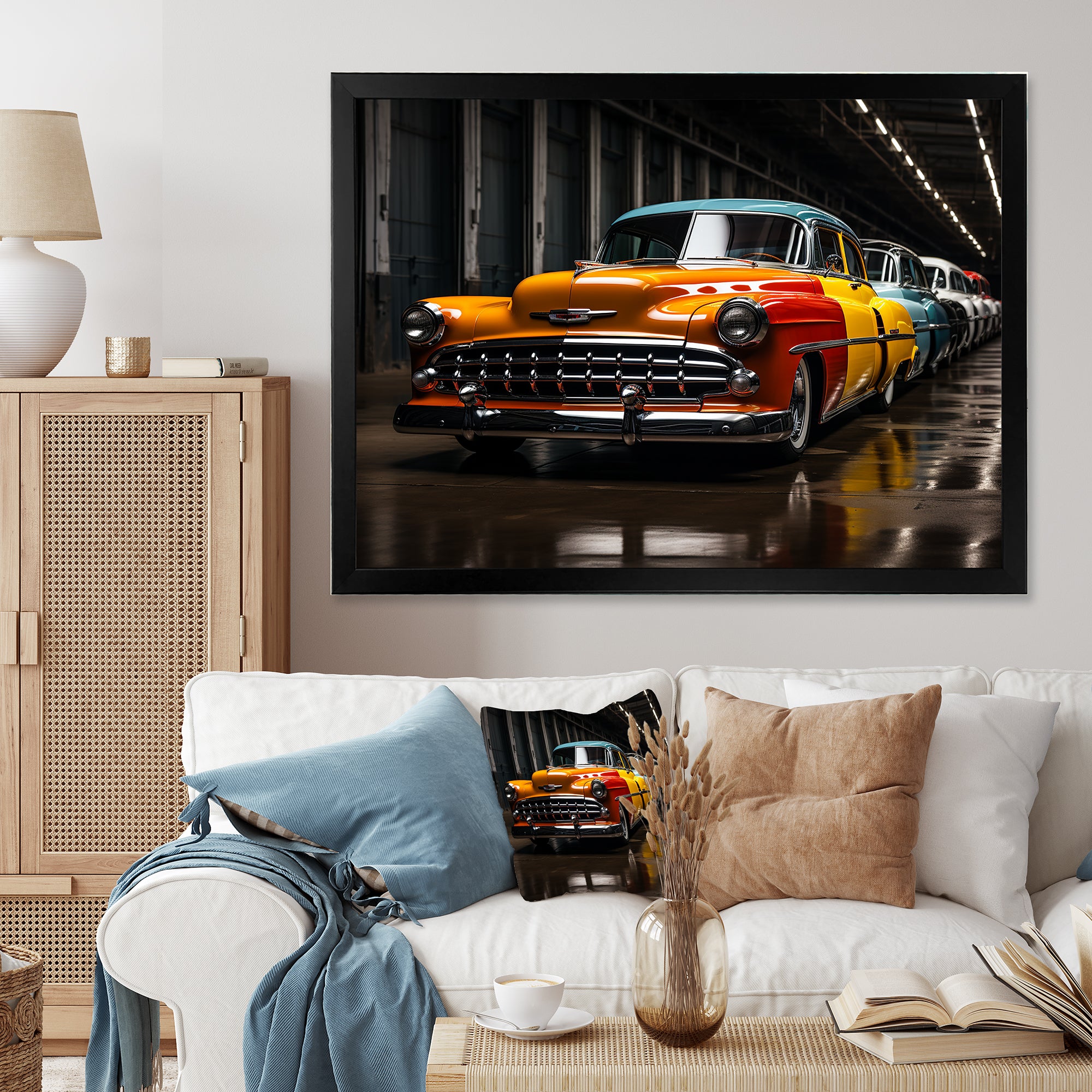 Colorful Pickup Truck Retro Rides - Pickup Truck Canvas Wall Art