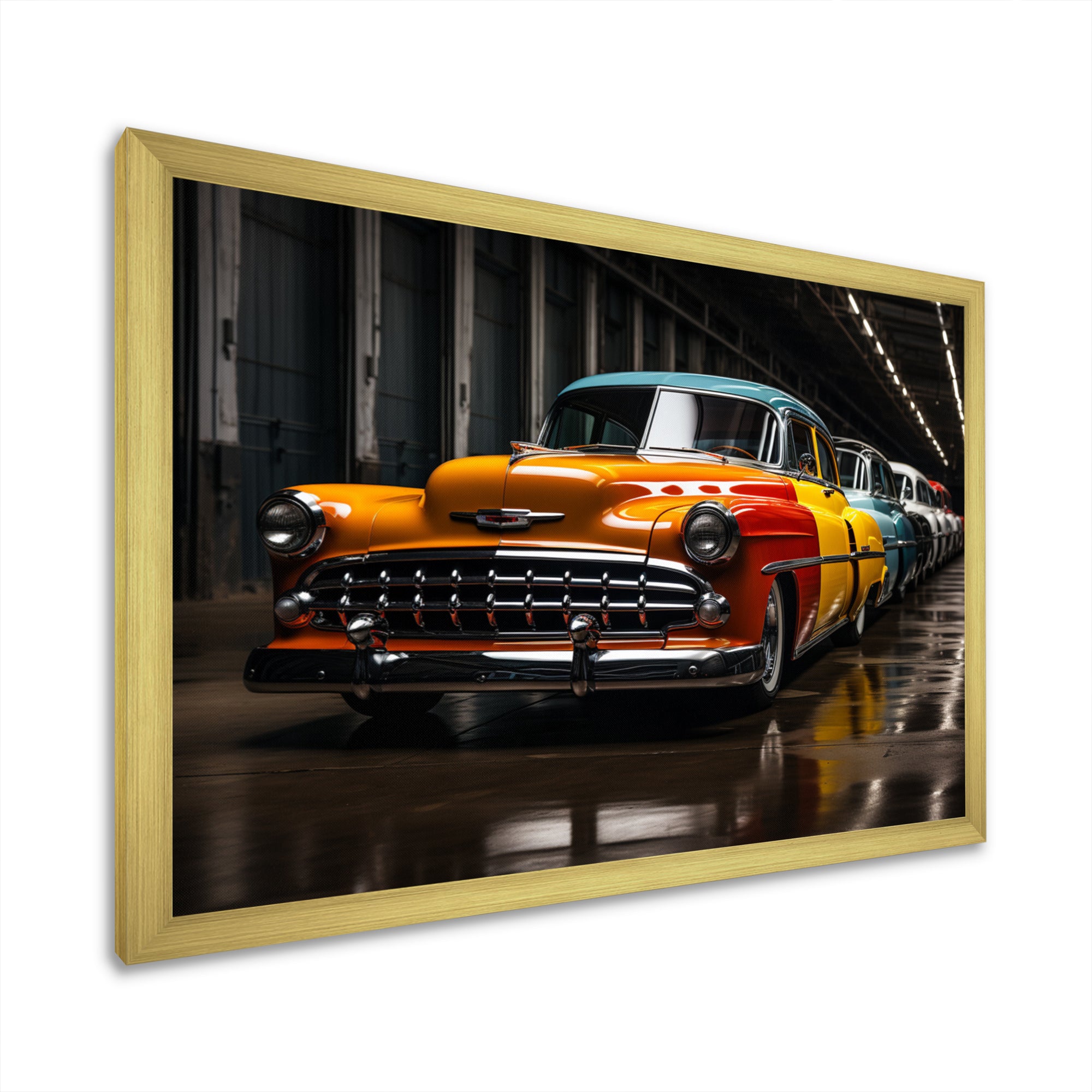 Colorful Pickup Truck Retro Rides - Pickup Truck Canvas Wall Art