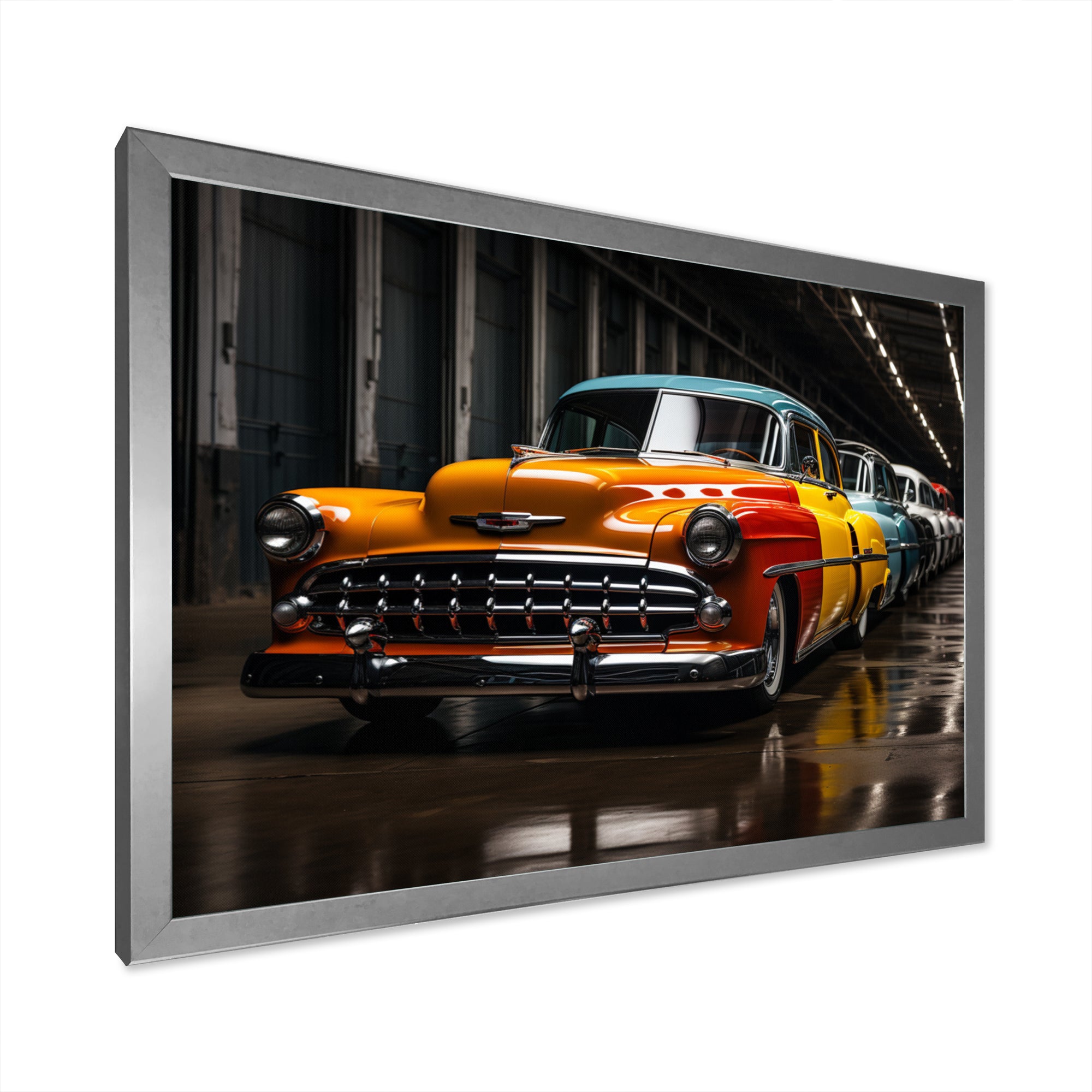 Colorful Pickup Truck Retro Rides - Pickup Truck Canvas Wall Art