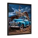 Pickup Truck Roadside Nostalgia - Pickup Truck Canvas Wall Art