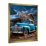 Pickup Truck Roadside Nostalgia - Pickup Truck Canvas Wall Art