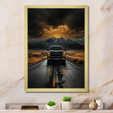 Pickup Truck The Road - Pickup Truck Canvas Wall Art