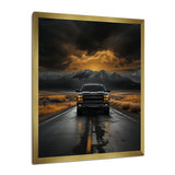 Pickup Truck The Road - Pickup Truck Canvas Wall Art