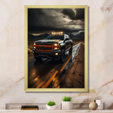 Pickup Truck By The Storm - Pickup Truck Canvas Wall Art
