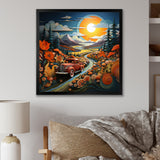 Pickup Truck Vintage Road I - Pickup Truck Canvas Wall Art