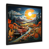 Pickup Truck Vintage Road I - Pickup Truck Canvas Wall Art