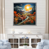 Pickup Truck Vintage Road I - Pickup Truck Canvas Wall Art