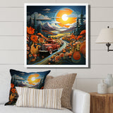 Pickup Truck Vintage Road I - Pickup Truck Canvas Wall Art