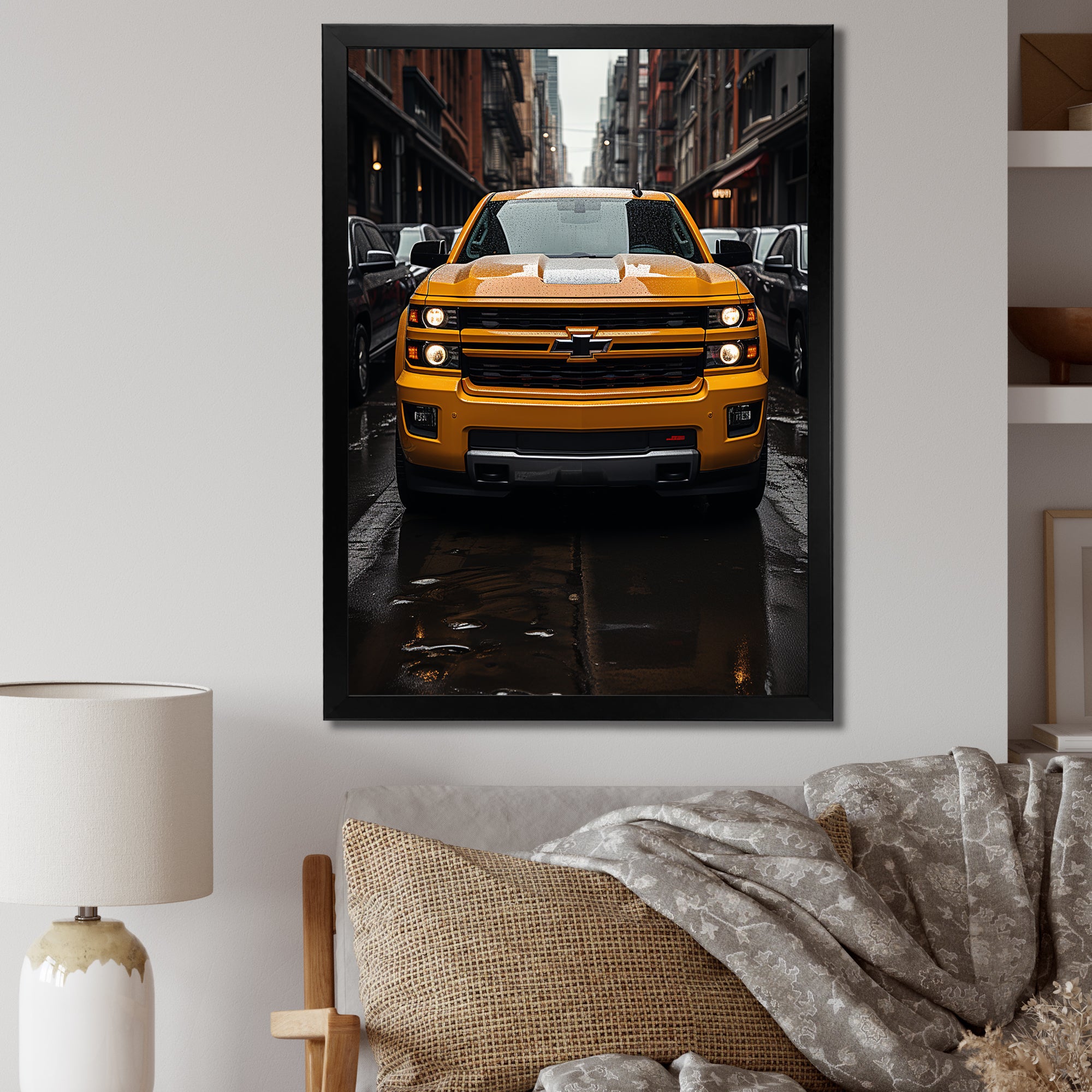 Pickup Truck Transportation Chronicles I - Pickup Truck Canvas Wall Art