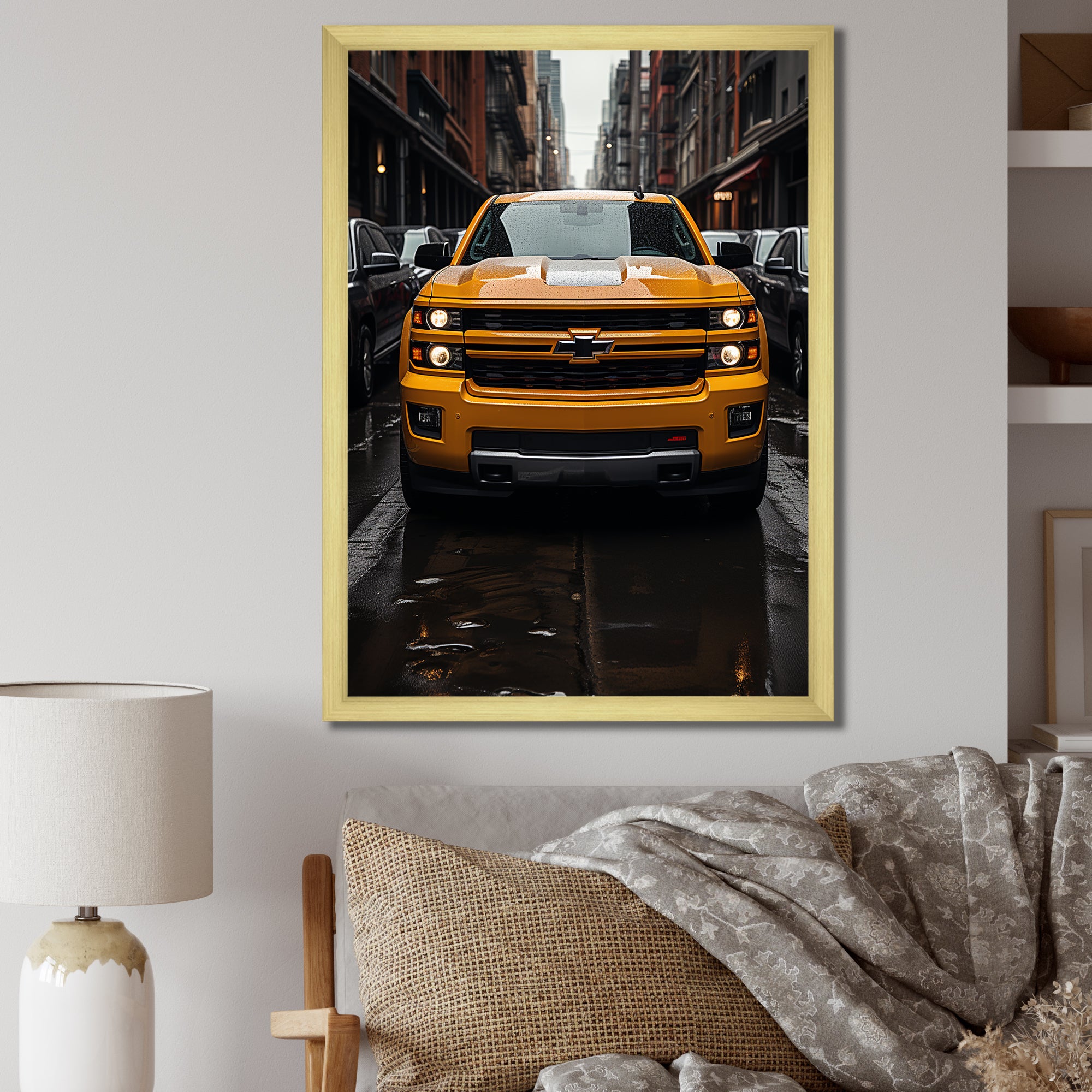 Pickup Truck Transportation Chronicles I - Pickup Truck Canvas Wall Art