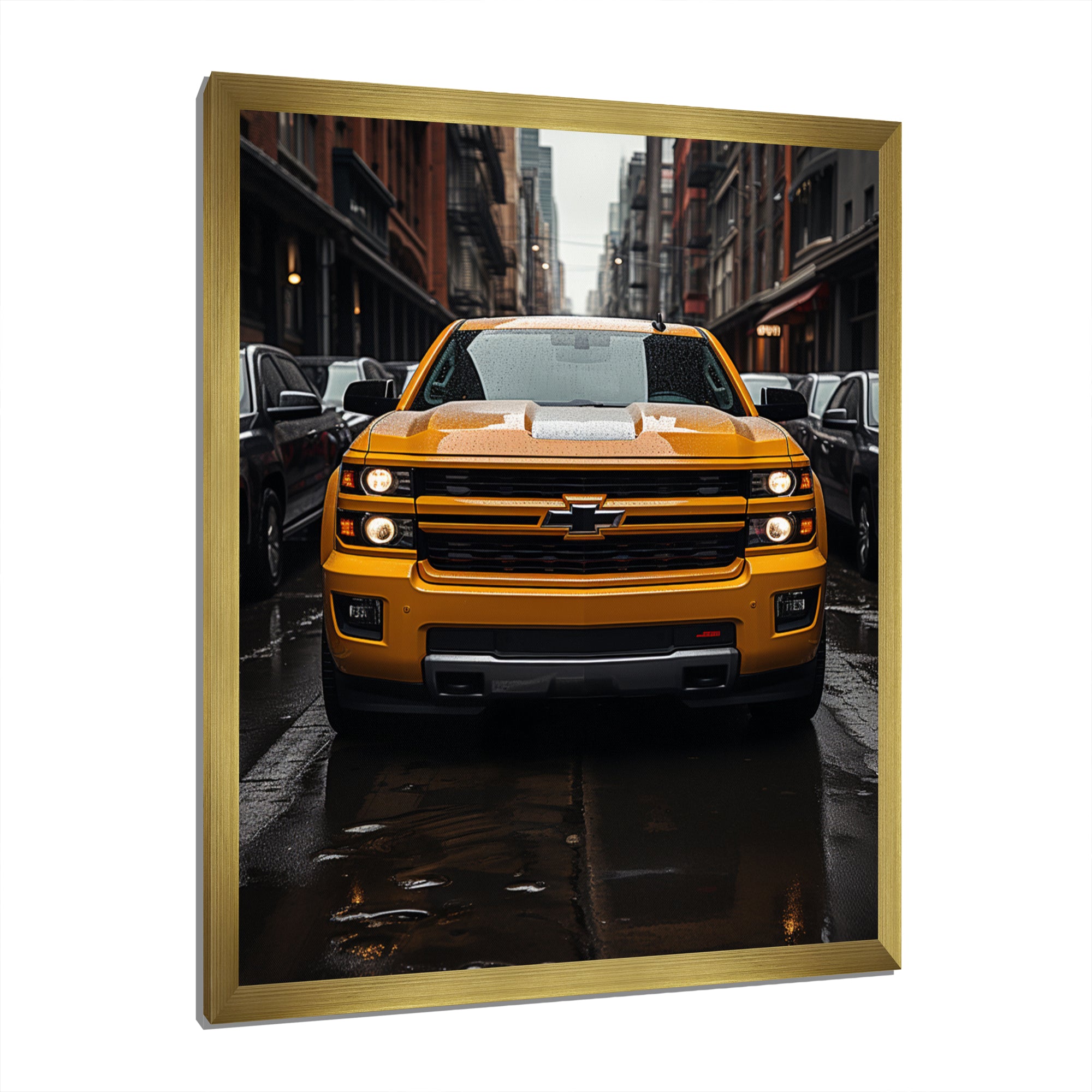 Pickup Truck Transportation Chronicles I - Pickup Truck Canvas Wall Art
