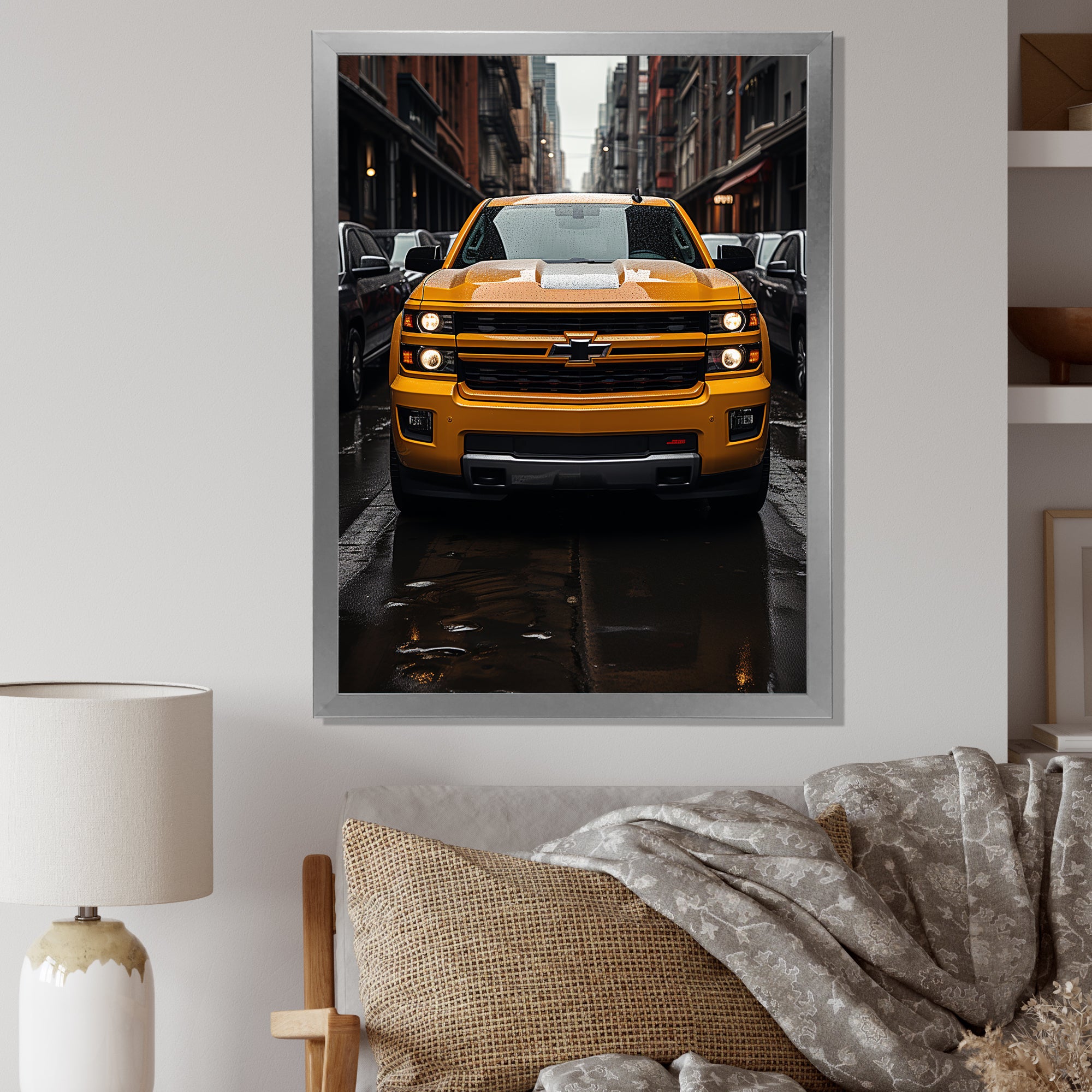 Pickup Truck Transportation Chronicles I - Pickup Truck Canvas Wall Art