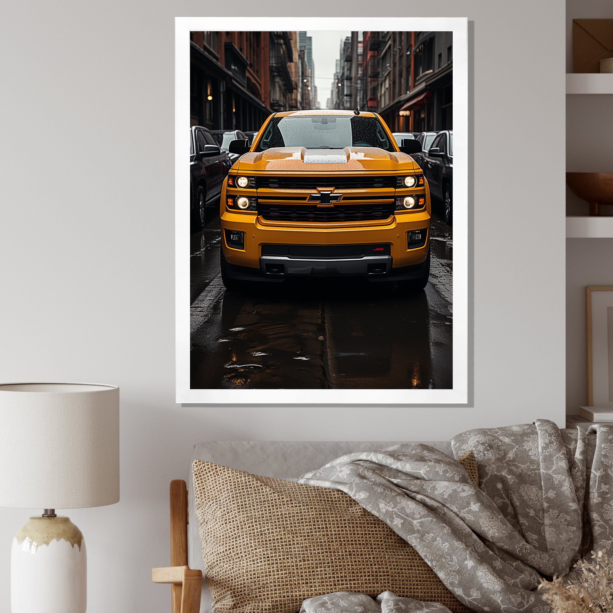 Pickup Truck Transportation Chronicles I - Pickup Truck Canvas Wall Art