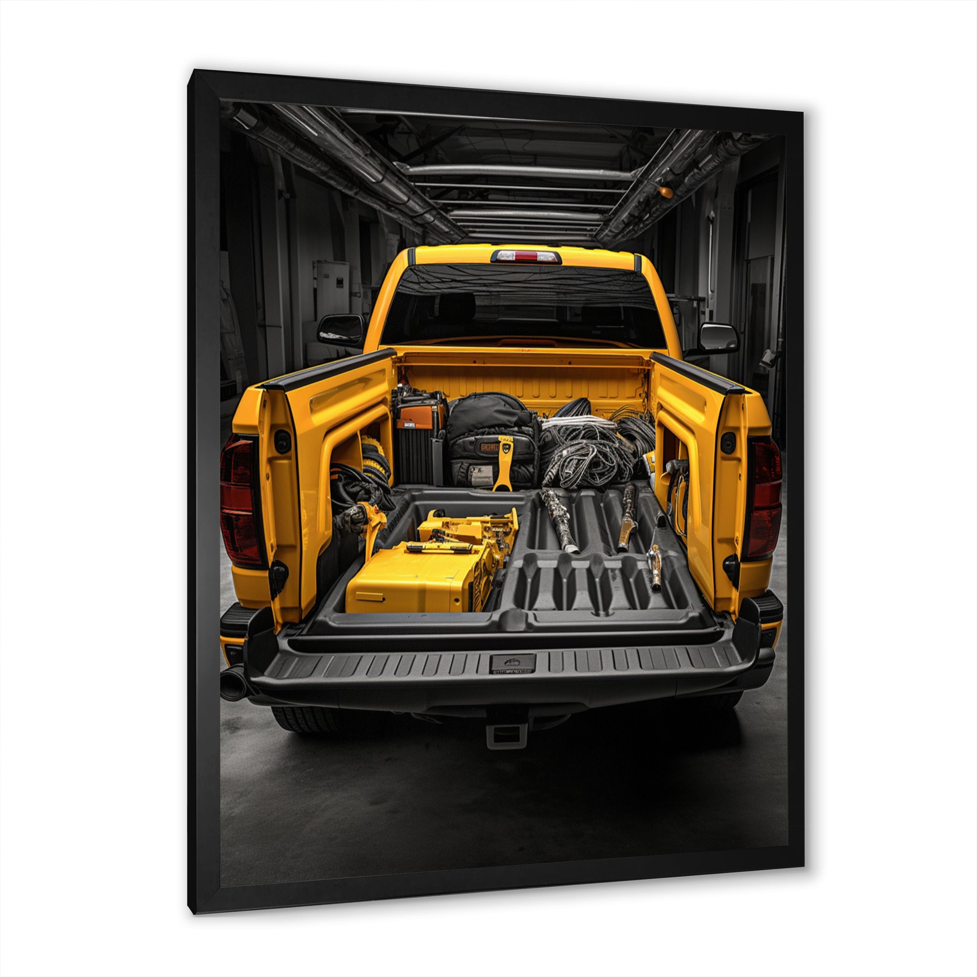 Pickup Truck Ready For Work - Pickup Truck Canvas Wall Art
