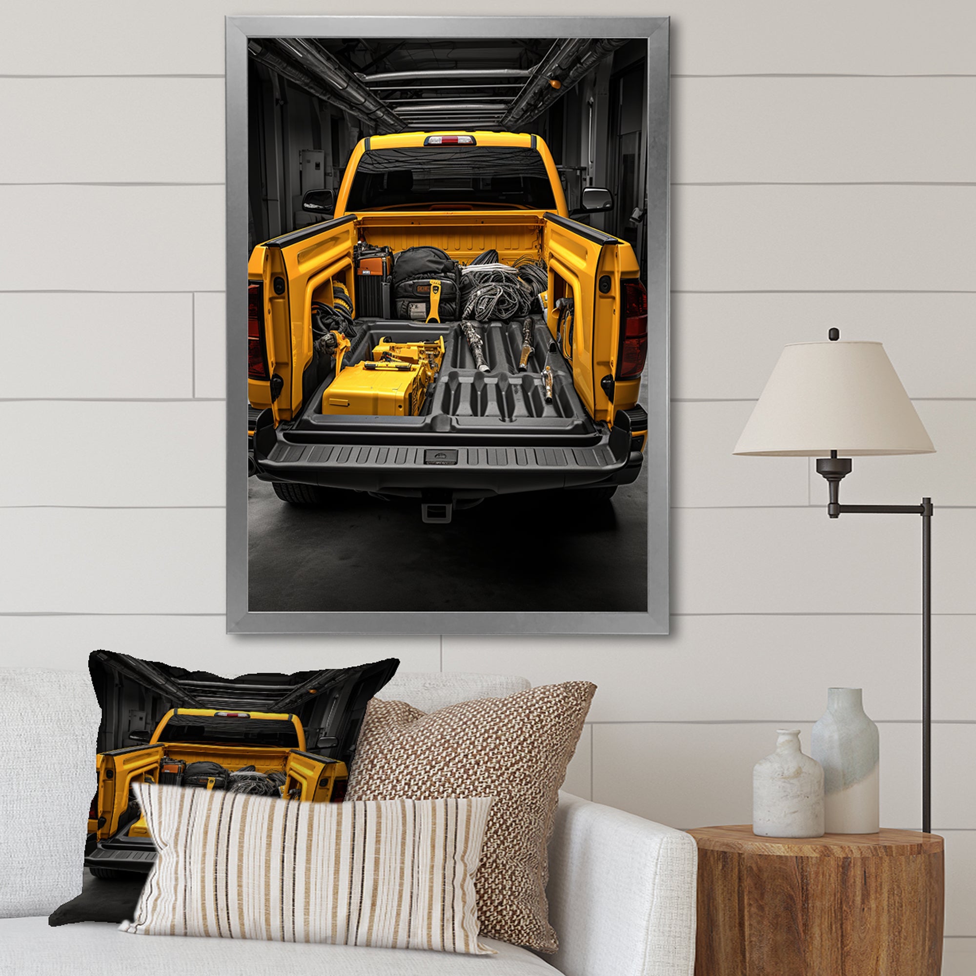 Pickup Truck Ready For Work - Pickup Truck Canvas Wall Art