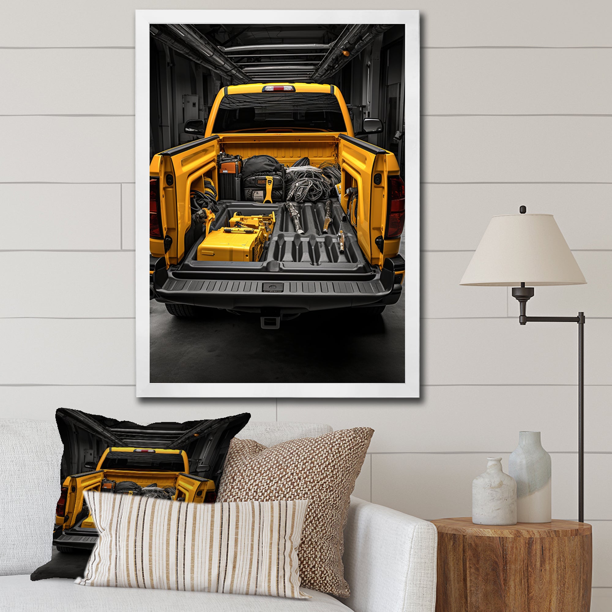 Pickup Truck Ready For Work - Pickup Truck Canvas Wall Art