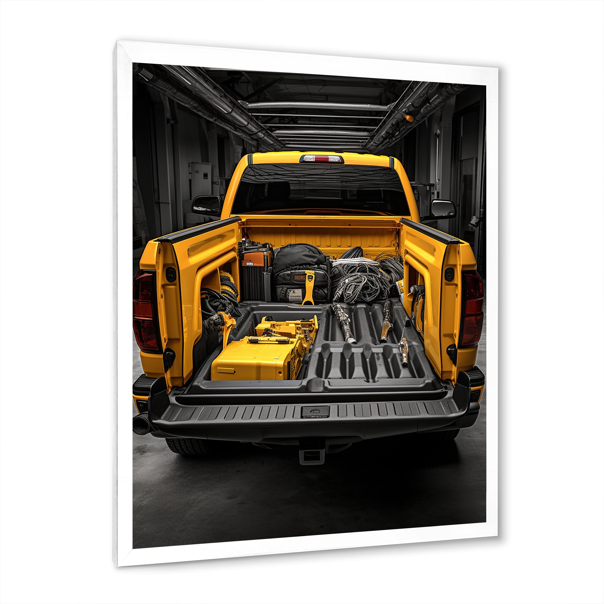 Pickup Truck Ready For Work - Pickup Truck Canvas Wall Art