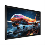 Colorful Plane In Translucent Ascension - Plane Canvas Wall Art
