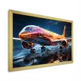 Colorful Plane In Translucent Ascension - Plane Canvas Wall Art