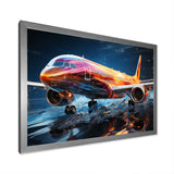 Colorful Plane In Translucent Ascension - Plane Canvas Wall Art