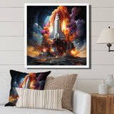 Rocketship Interstellar Fusion - Rocketship Canvas Wall Art