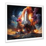 Rocketship Interstellar Fusion - Rocketship Canvas Wall Art