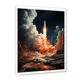 Rocketship Lunar Odyssey - Rocketship Canvas Wall Art