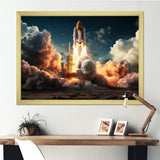 Rocketship Launch I - Rocketship Canvas Wall Art