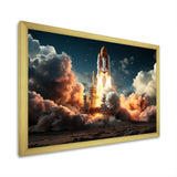 Rocketship Launch I - Rocketship Canvas Wall Art