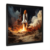 Rocketship Remembrance I - Rocketship Canvas Wall Art