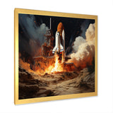 Rocketship Remembrance I - Rocketship Canvas Wall Art