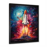 Rocketship Resonance - Rocketship Canvas Wall Art