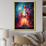 Rocketship Resonance - Rocketship Canvas Wall Art
