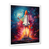 Rocketship Resonance - Rocketship Canvas Wall Art