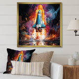 Rocketship Revelation I - Rocketship Canvas Wall Art