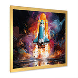 Rocketship Revelation I - Rocketship Canvas Wall Art